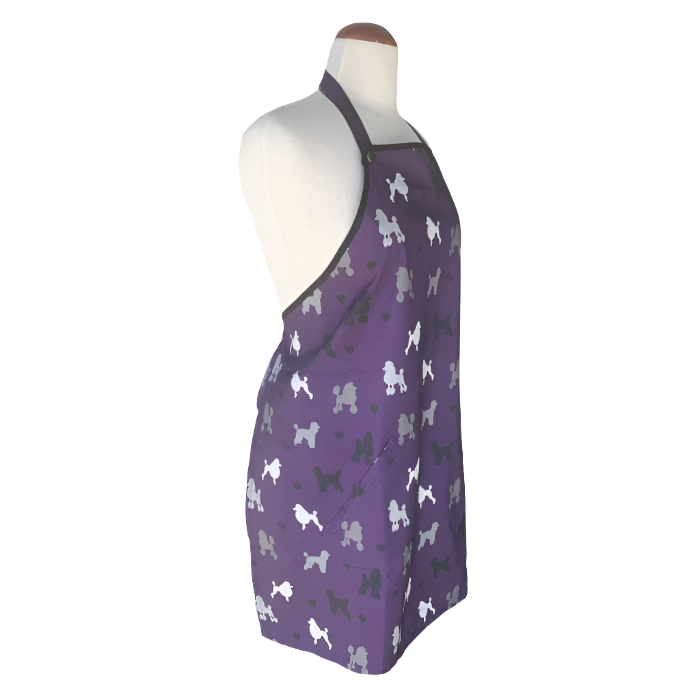Grooming Purple Poodle Apron by Ladybird Line