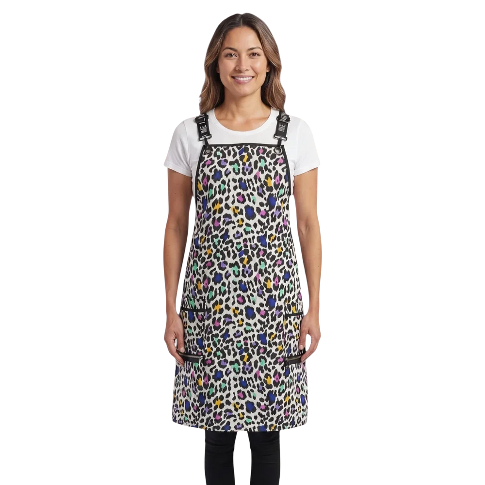  ladybird-line-multi-color-leopard-print-waterproof-signature-strap-crossover-apron
