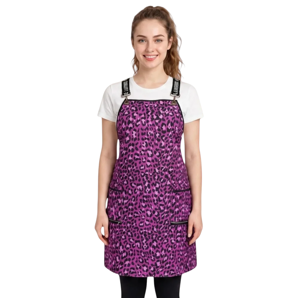 ladybird-line-pink-leopard-print-waterproof-signature-strap-crossover-apron