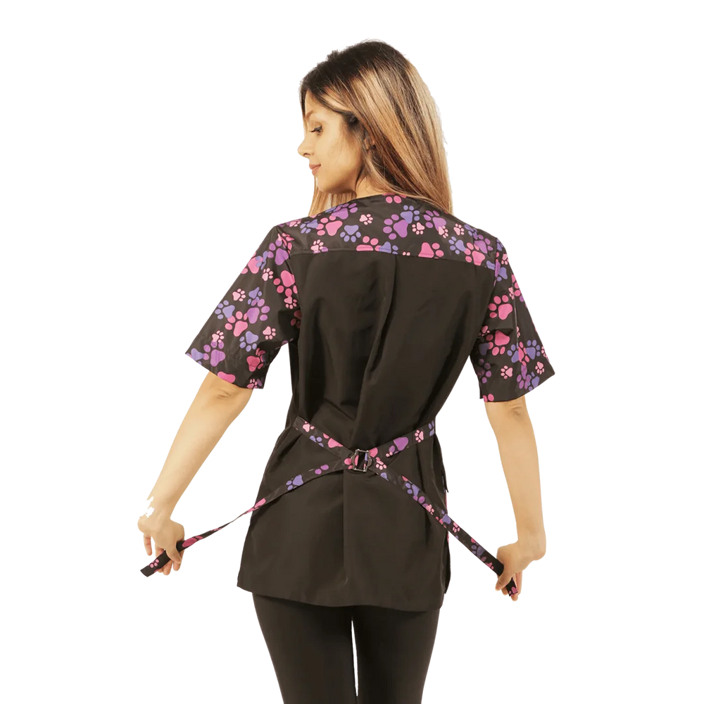 Purple & Pink Pawprint Bathing Jacket by Ladybird Line