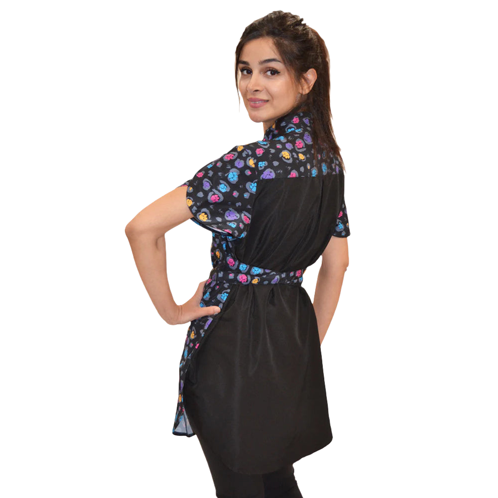 Stylish Rainbow Half Zipper Front Scrub by Ladybird Line