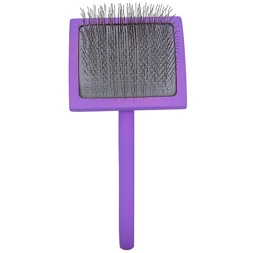 Large Curved Purple Dematting Brush by PetStore.Direct