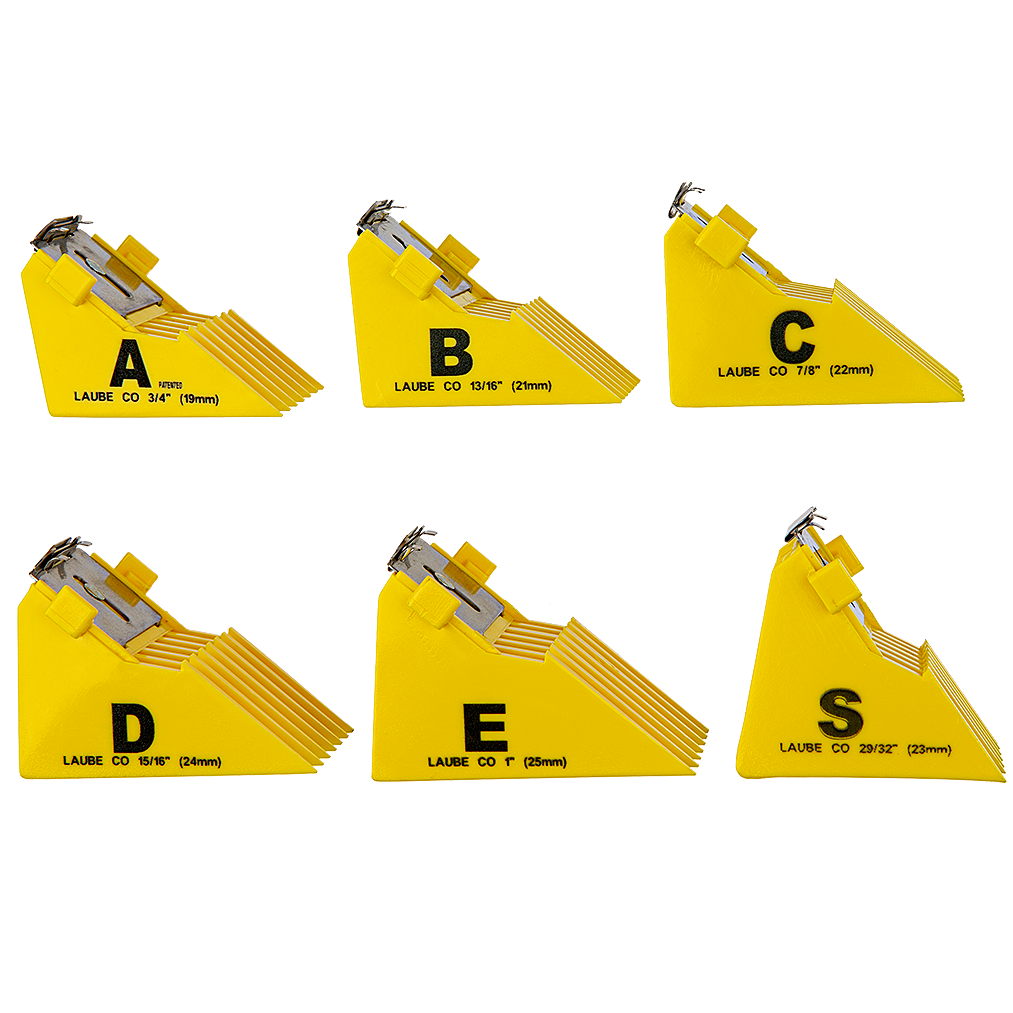 Big K Comb set of 6 Yellow by Laube