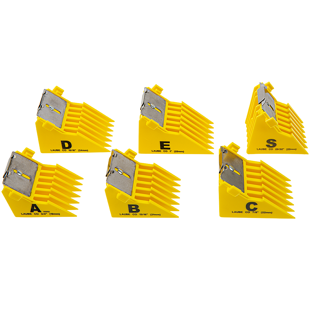 Big K Comb set of 6 Yellow by Laube