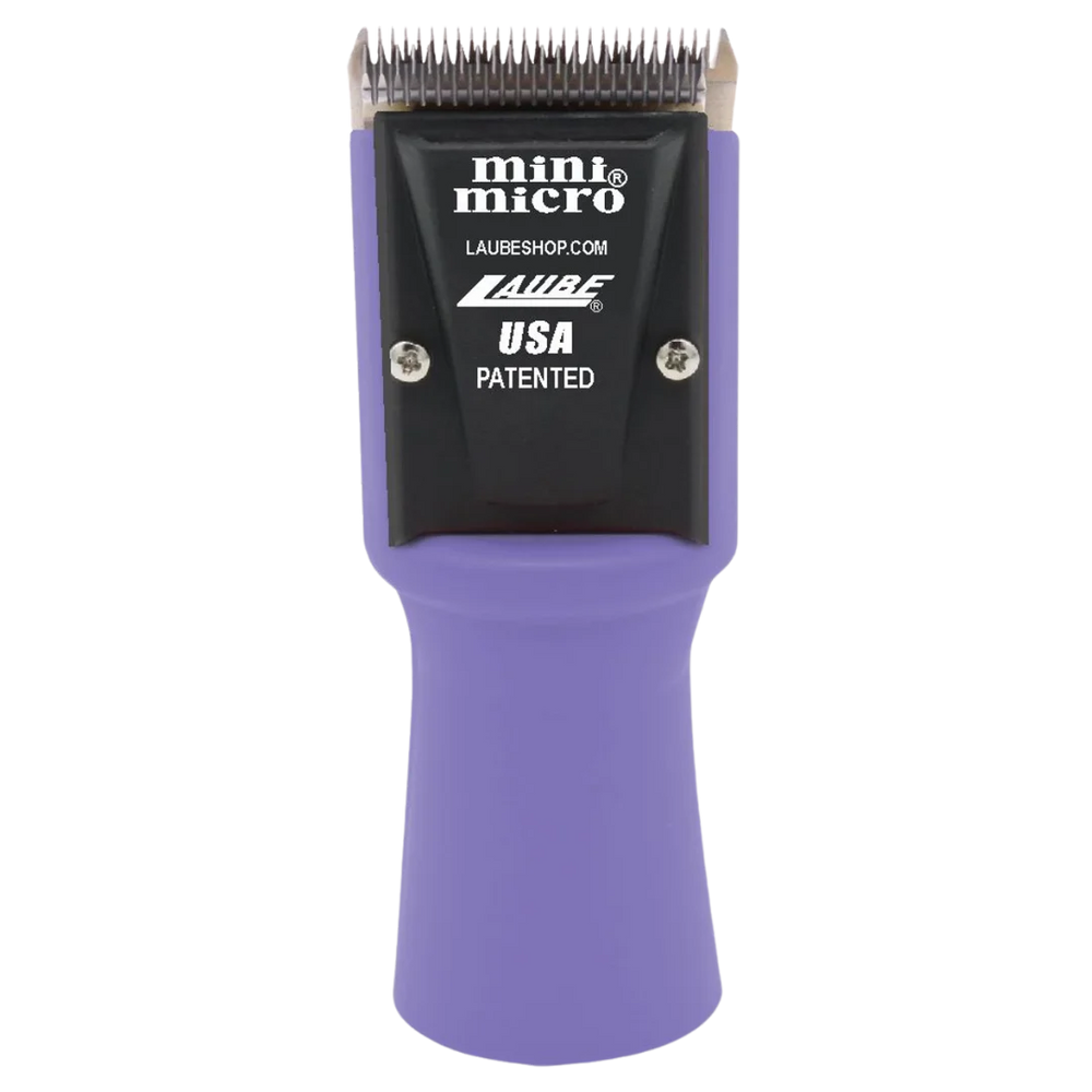 Mini Micro Cordless 2 Speed Clipper Purple with Two Batteries by Laube