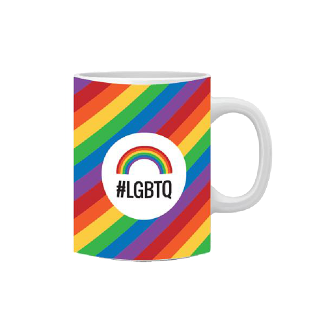 Dog Fashion Living LGBTQ Rainbow Mug