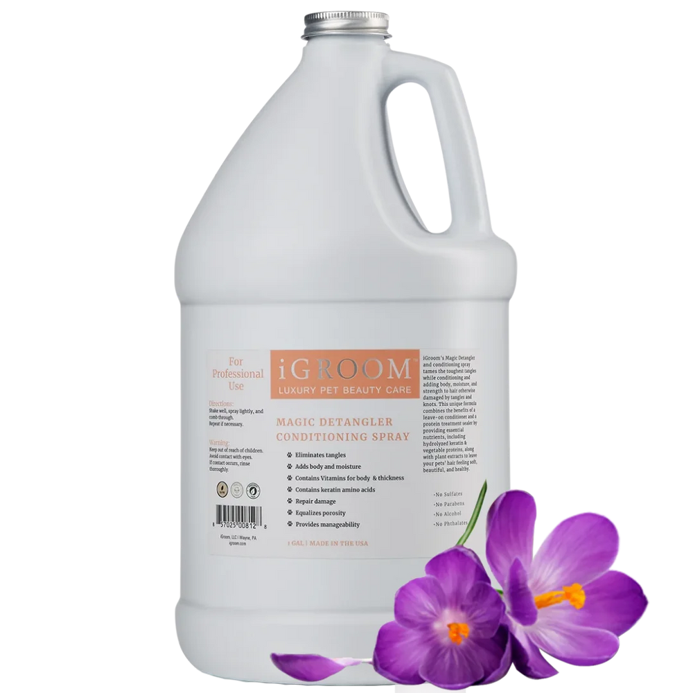 iGroom Magic Detangling Spray with Fragrance Gallon