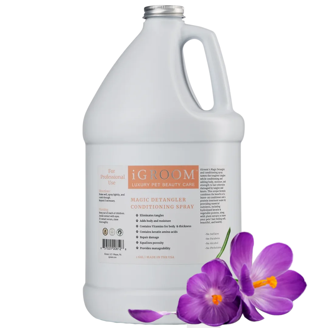 iGroom Magic Detangling Spray with Fragrance Gallon