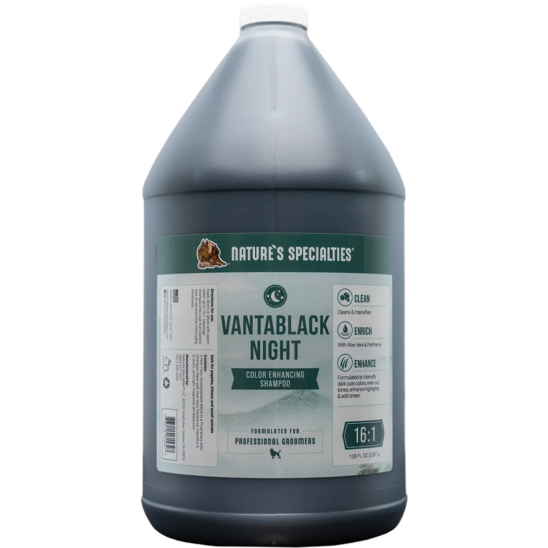 Vantablack Night Dark Coat Shampoo Gallon by Nature's Specialties