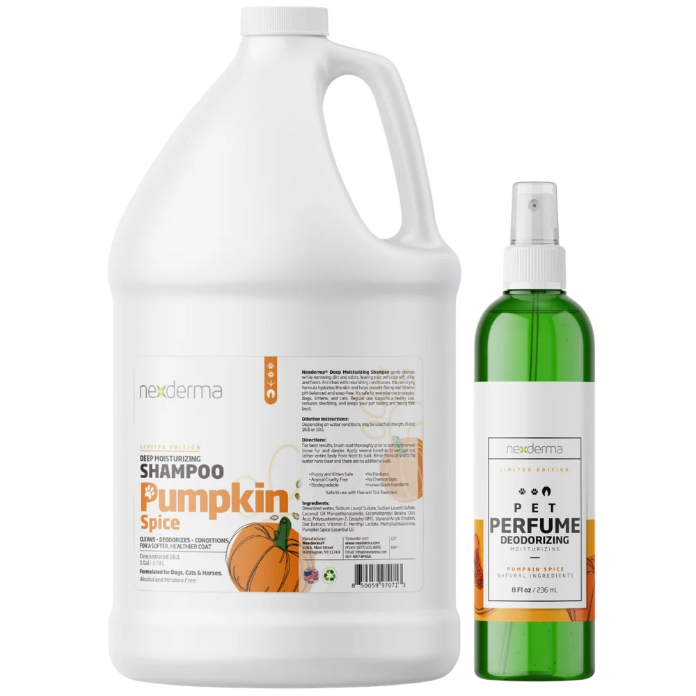 nexderma-limited-edition-pumpkin-spice-shampoo-gallon-and-perfume-8oz