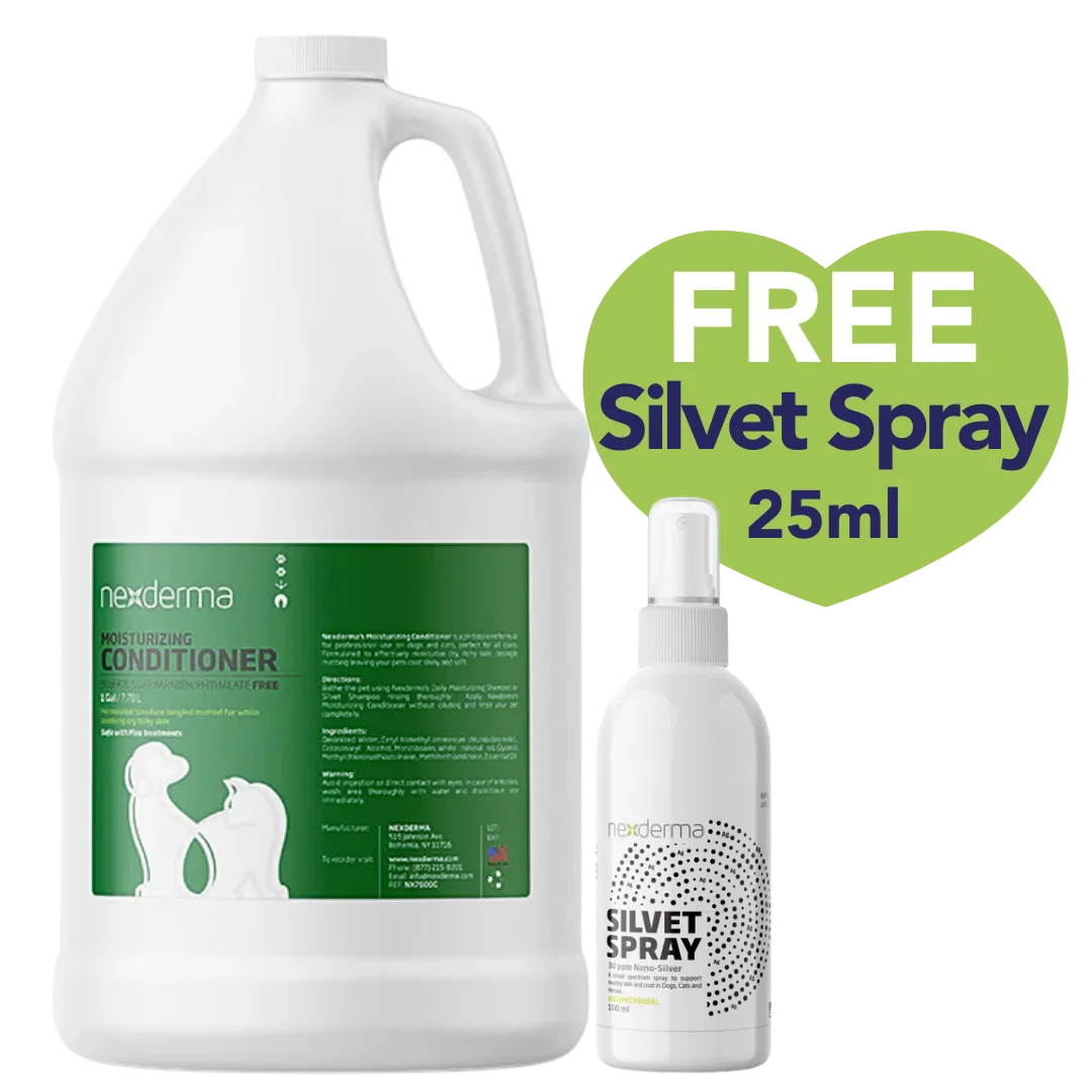 Moisturizing Conditioner Gallon with Free Silvet Spray 25ml by Nexderma