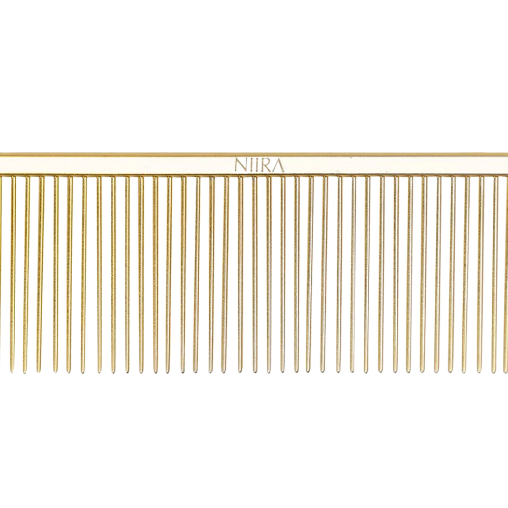Niira 9" Koda Finishing Comb Gold by Irina Pinkusevich