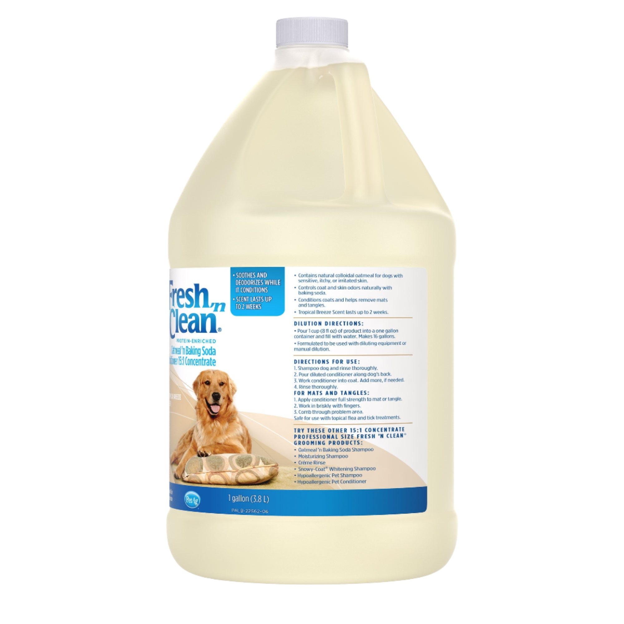 Oatmeal ’n Baking Soda Conditioner Tropical Breeze Scent 15:1 Concentrate Gallon by Fresh 'n Clean