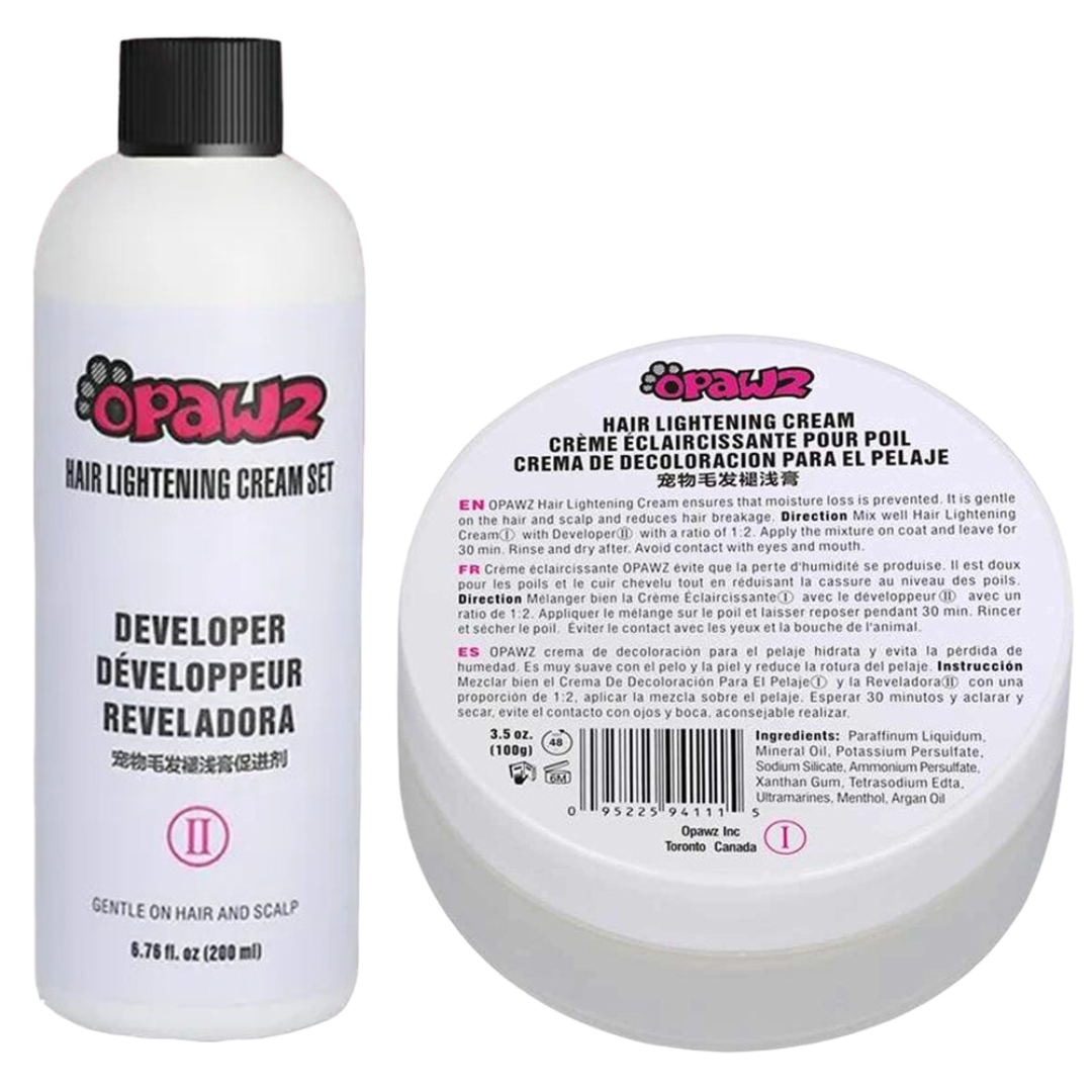Hair Color Lightening Cream 100g and Developer 200ml Set by Opawz