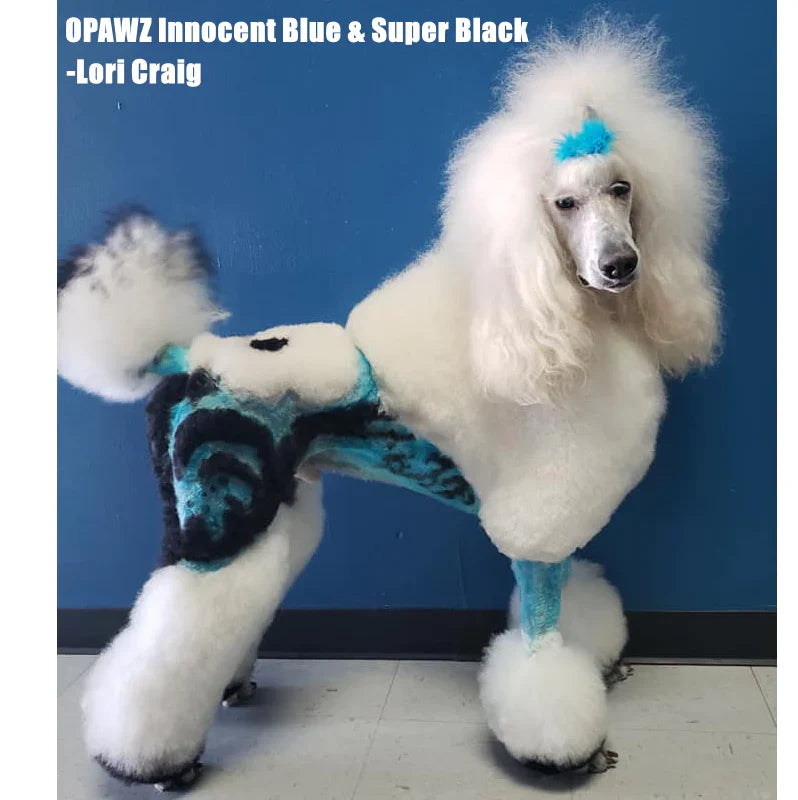opawz permanent dog hair dye innocent blue