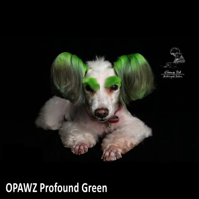 opawz permanent dog hair dye profound green