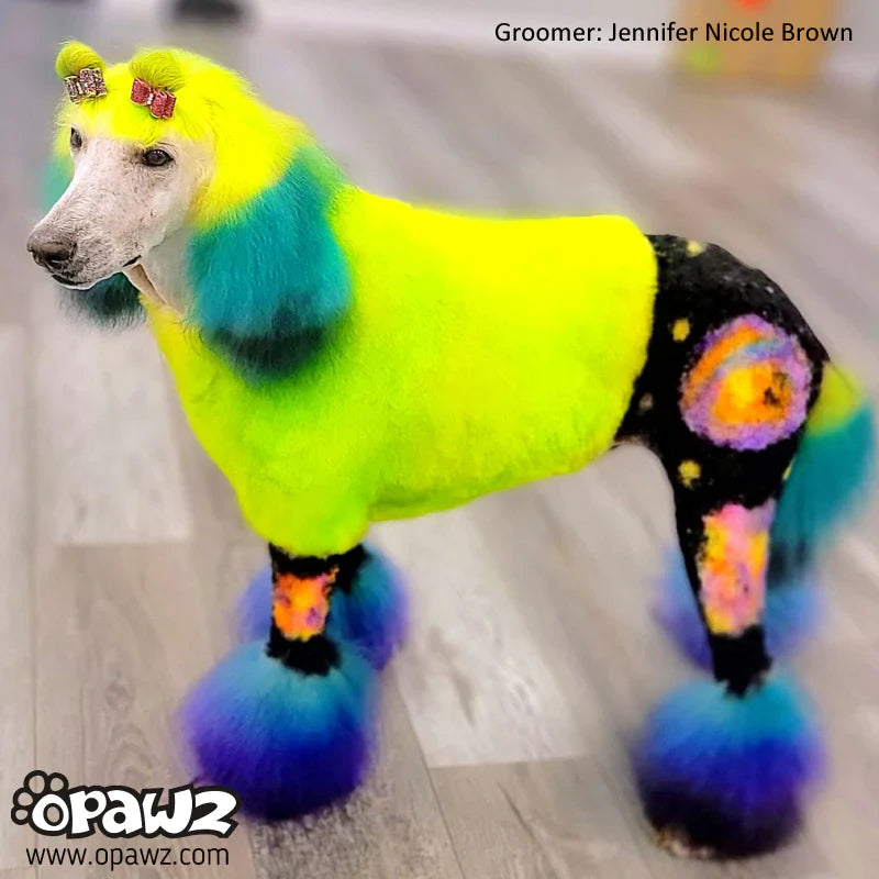 opawz permanent dog hair dye tender green