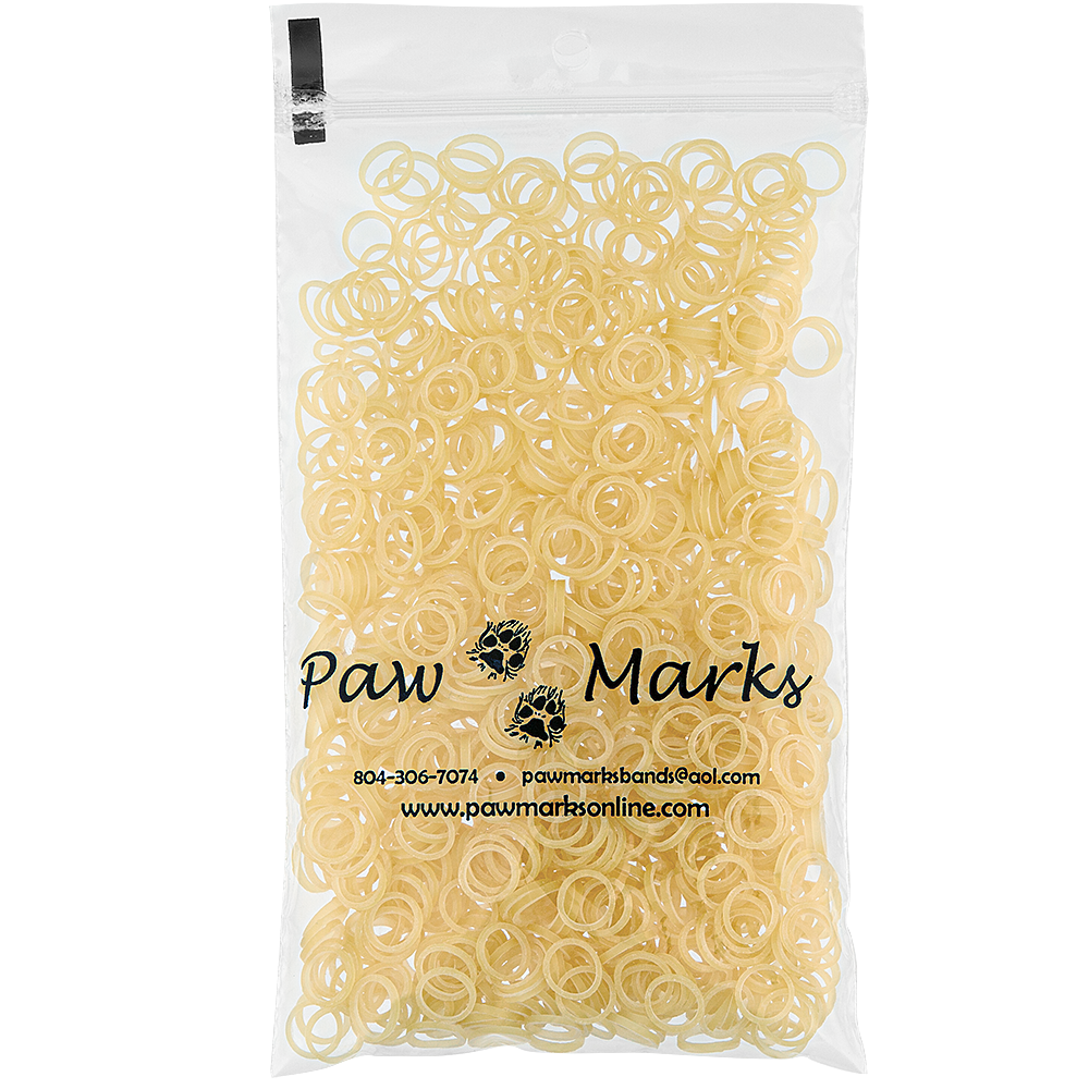 pawmarks latex dog hair bands 5/16