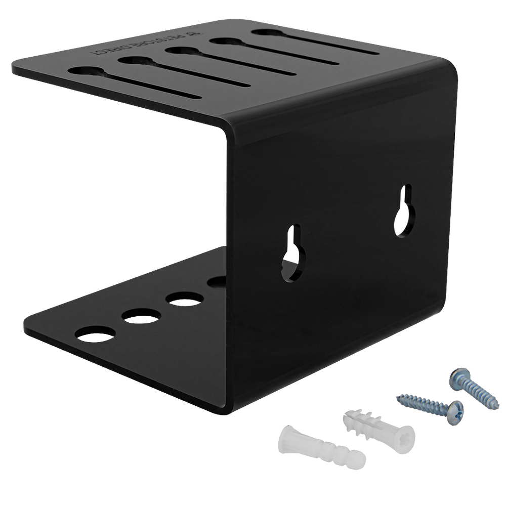 Comb Holder 5 For Wall and Table Black by PetStore.Direct