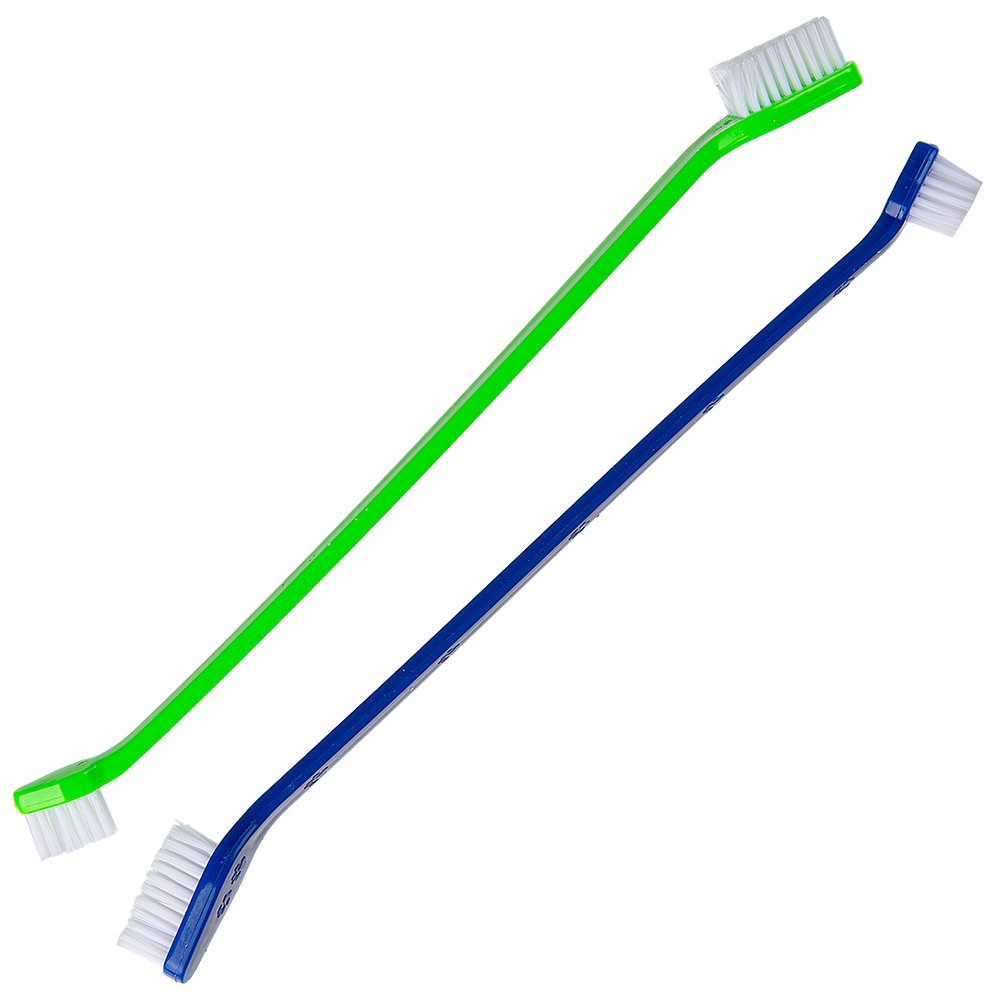 Dual-end Tooth Brushes 50 Count Green/Blue by PetStore.Direct