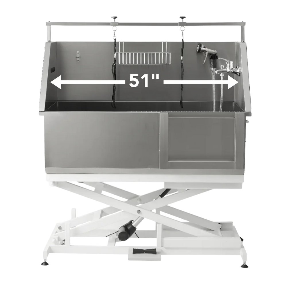 Electric Lift Stainless Bathing Tub by PetStore.Direct