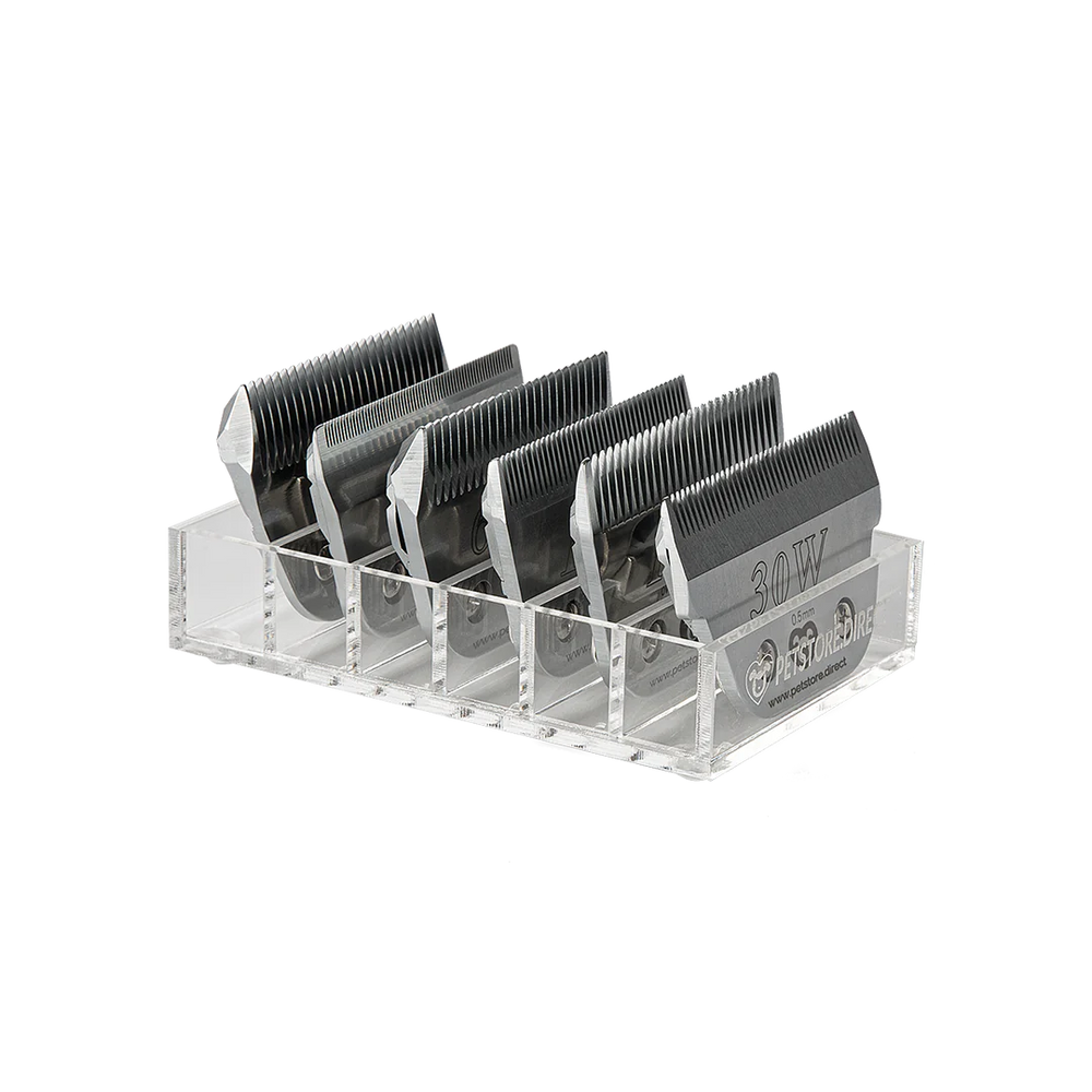 petstore.direct mini wide 6 blade holder clear