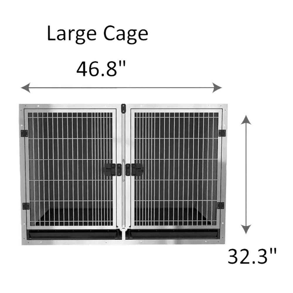 Stainless Steel Cage Banks by PetStore.Direct