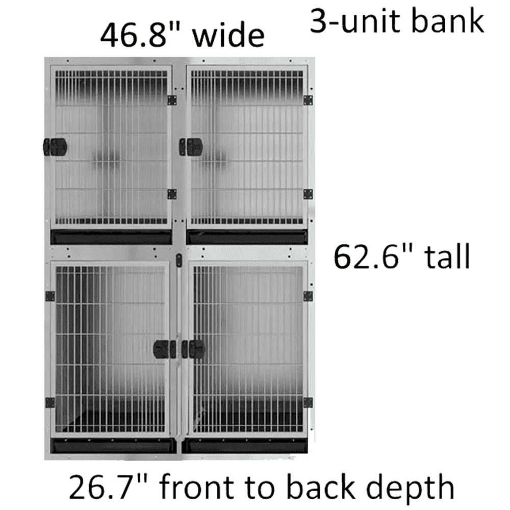 Stainless Steel Cage Banks by PetStore.Direct