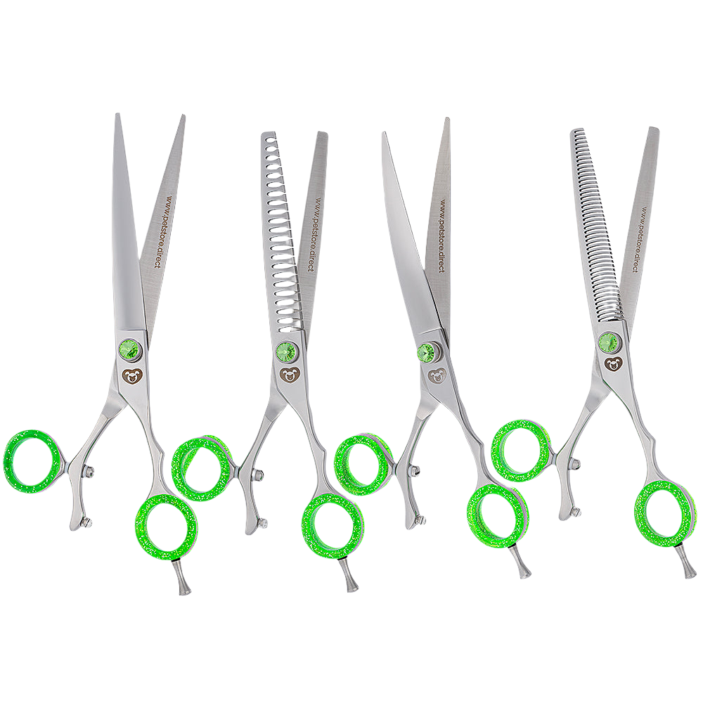 Green Swivel Shear Set by PetStore.Direct