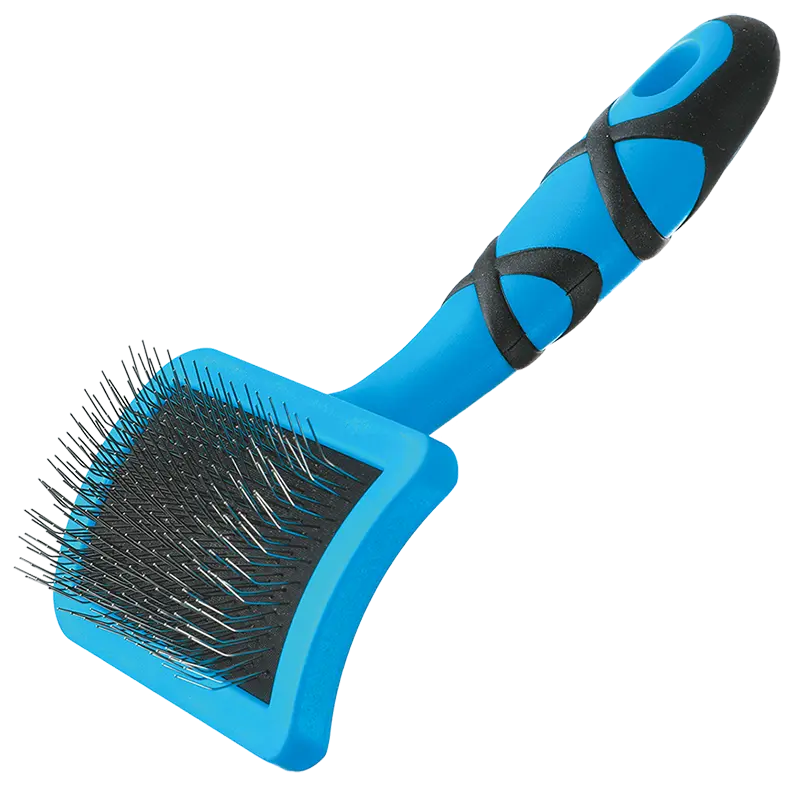 Curved Firm Slicker Brush small by Groom Professional