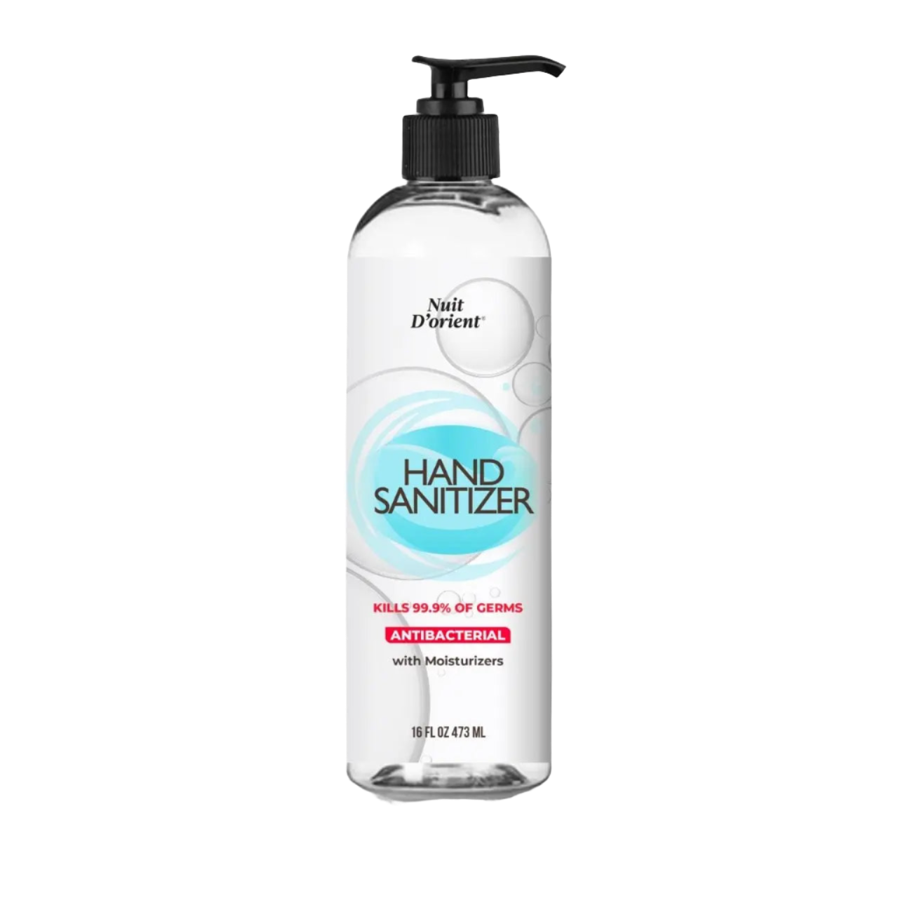 Hand Sanitizer Gel with Moisturizers 16oz by Nuit D'Orient