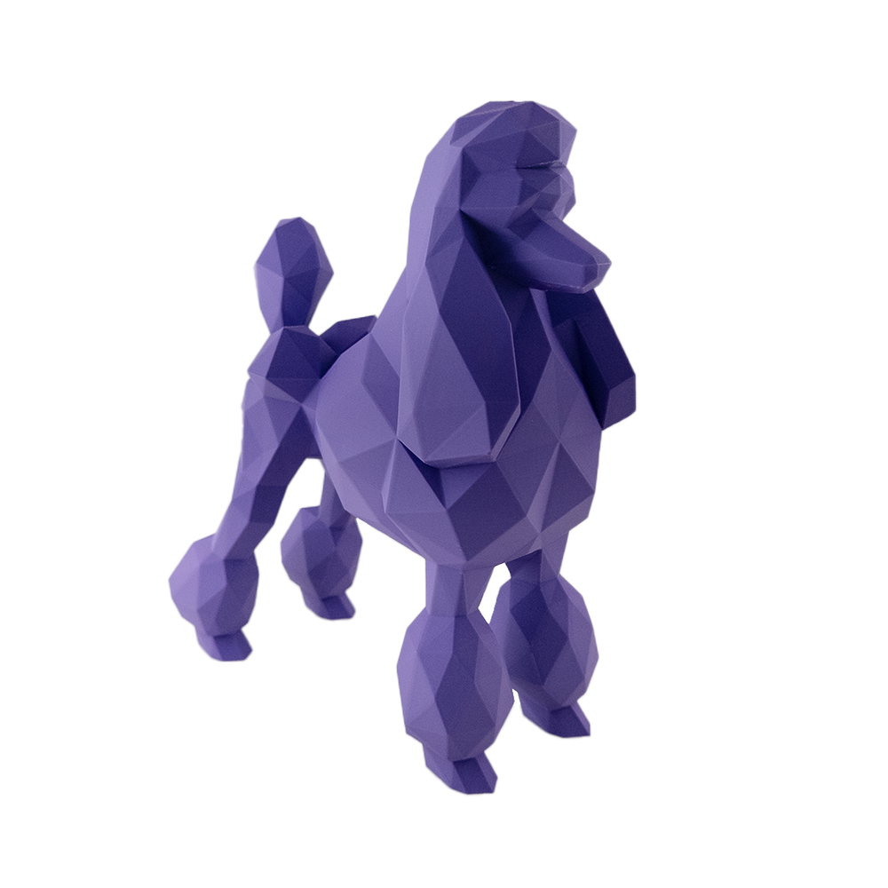 Poodle Business Card Holder Purple by Kumpe3D