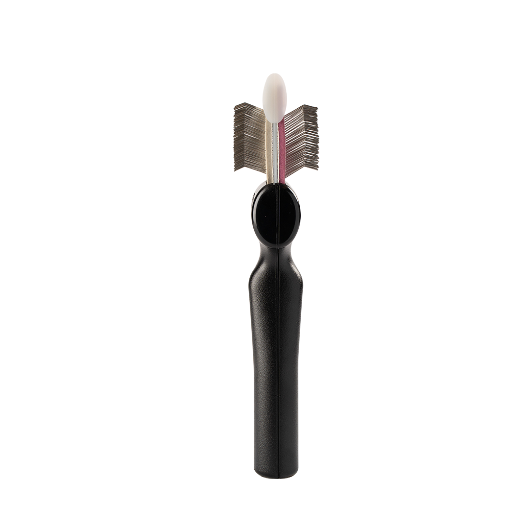 Purple and Silver Firm Flex Finishing Undercoating Combo Single Brush by FlexIt