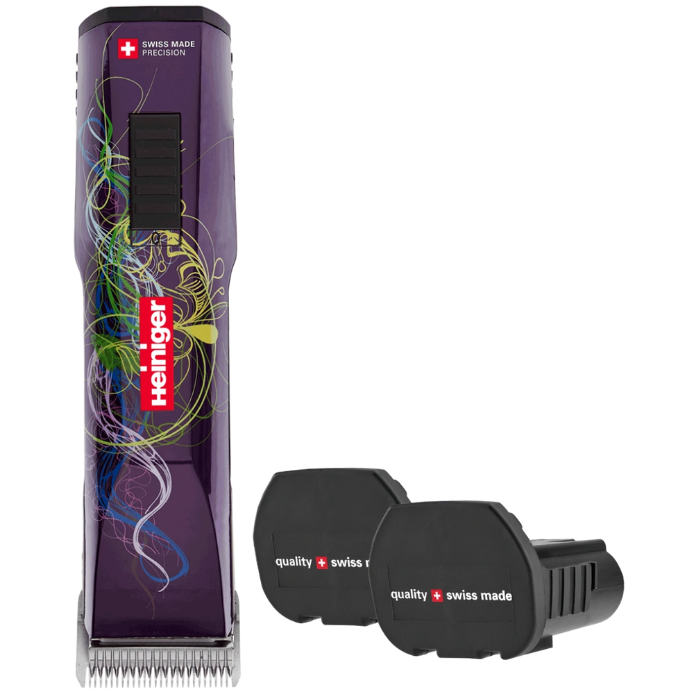 Purple Saphir Cordless Clipper Two Batteries by Heiniger