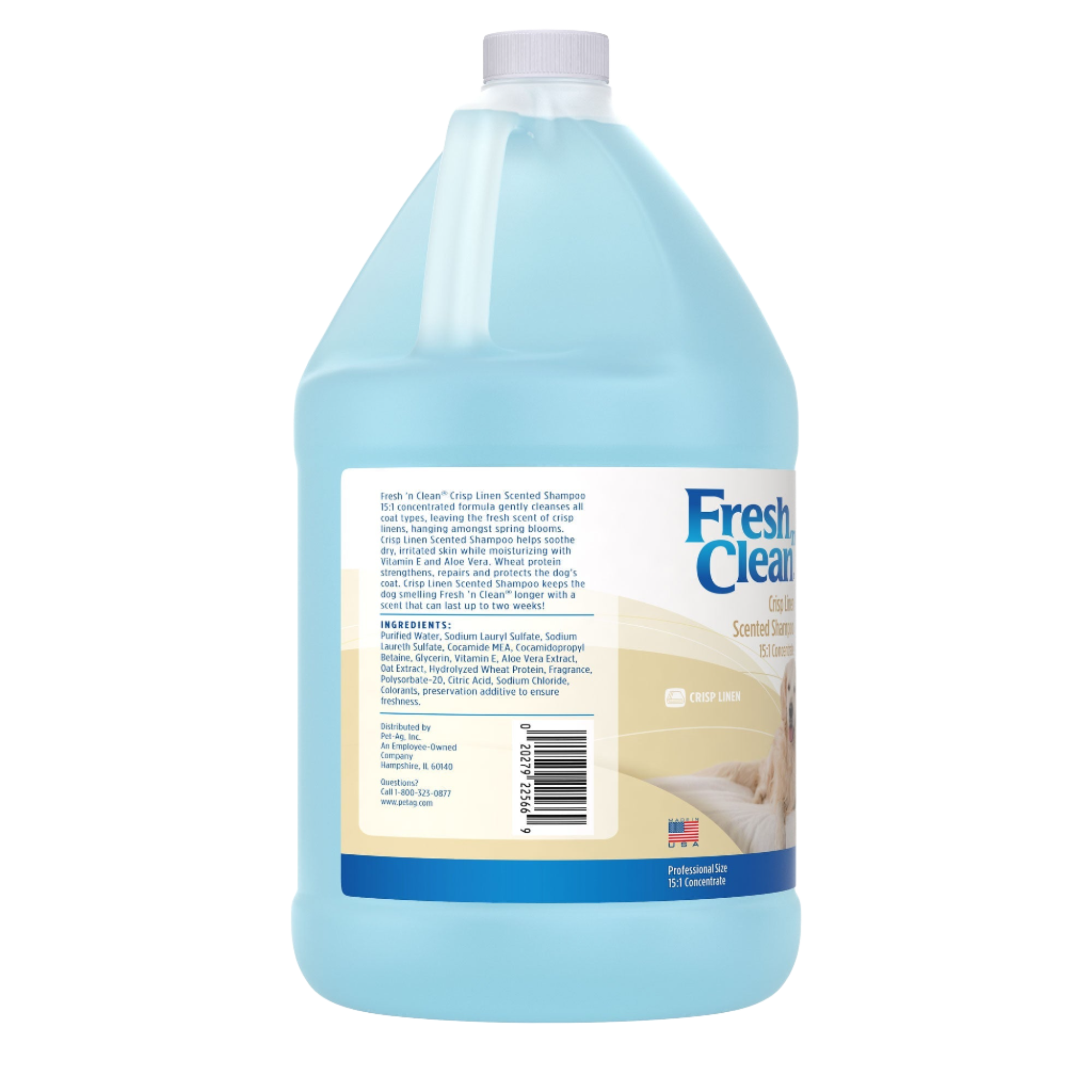 Scented Shampoo Crisp Linen Scent 15:1 Concentrate Gallon by Fresh 'n Clean