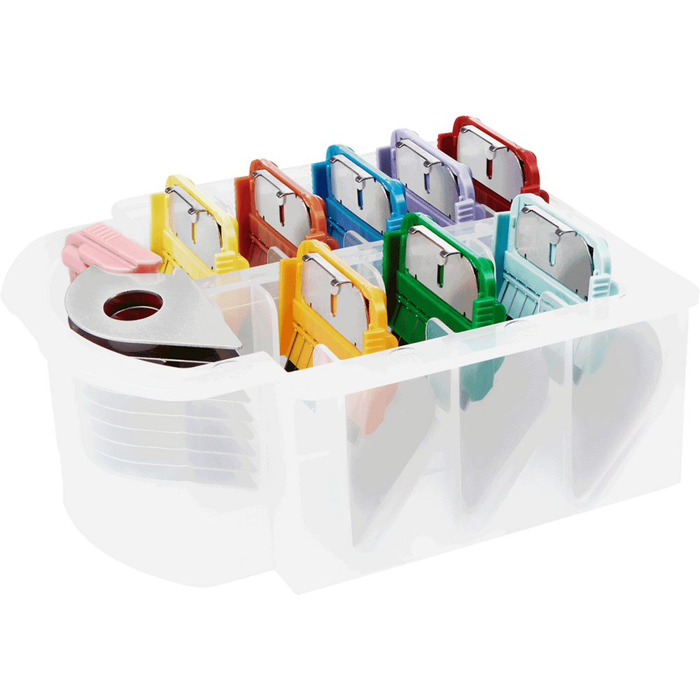 Heiniger Set of 9 Pieces Stainless Steel Combs