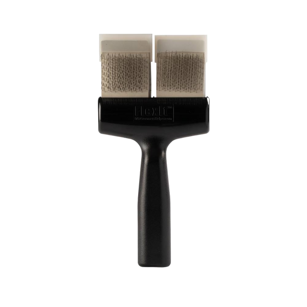 Silver Firm Flex Undercoating Twin Double Brush by FlexIt