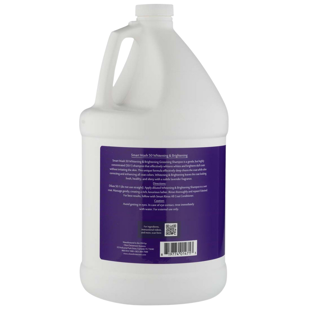 Smart Wash 50 Whitening & Brightening Grooming Shampoo Gallon by Chris Christensen
