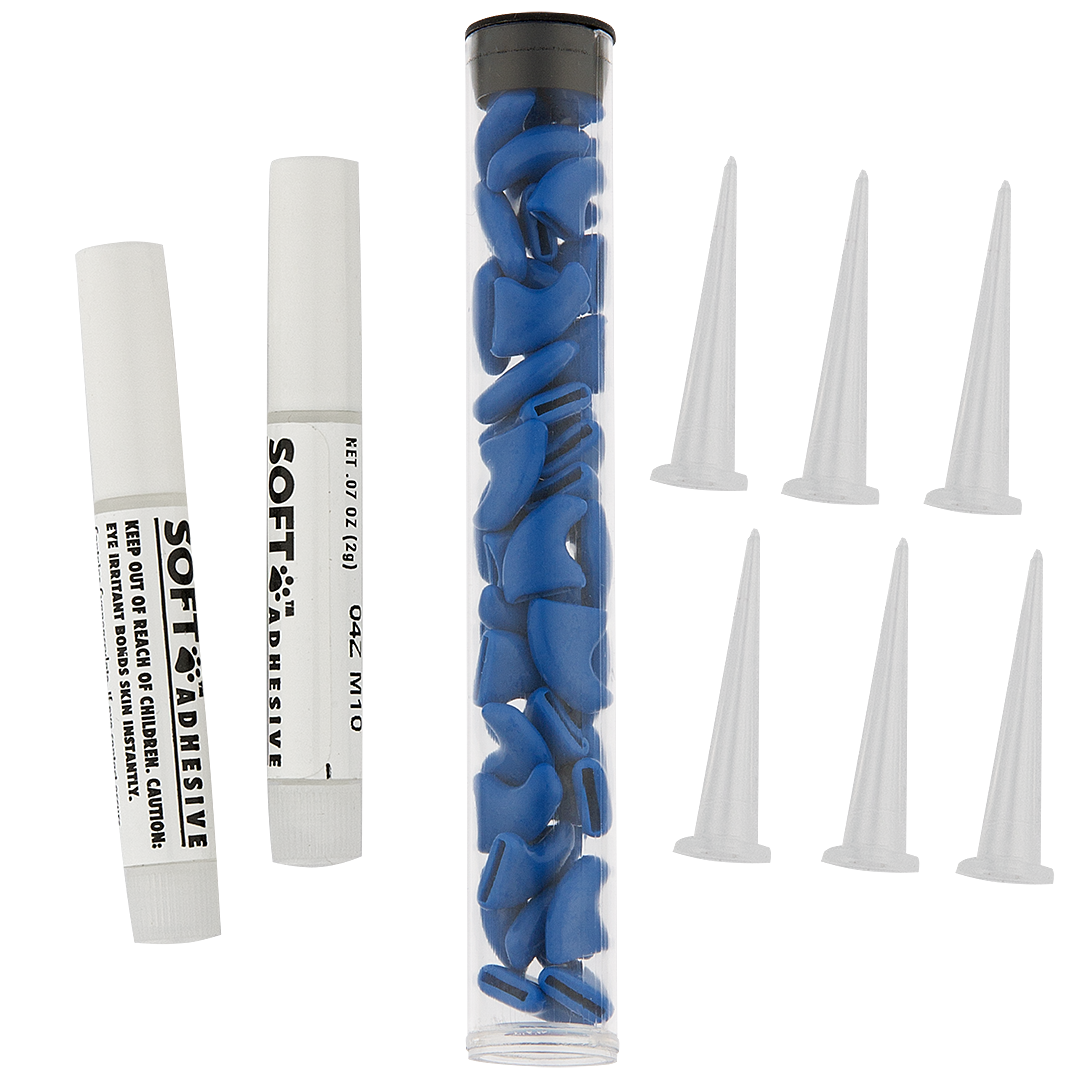 Blue Feline Large Nail Caps by Soft Claws