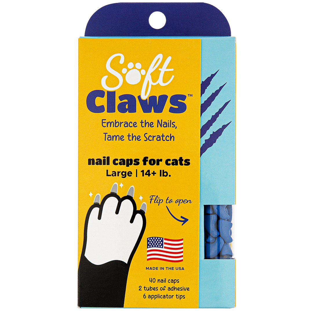 Blue Feline Large Nail Caps by Soft Claws