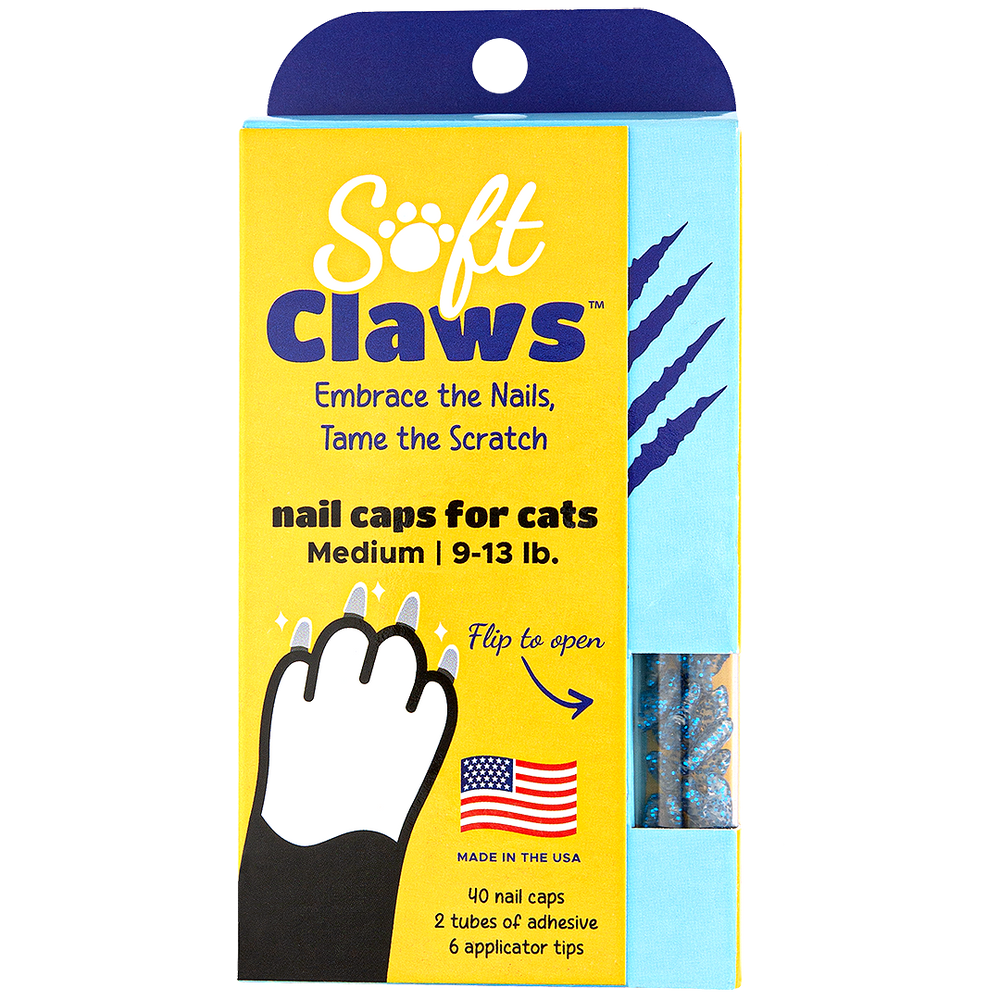 Blue Sparkle Feline Medium by Soft Claws