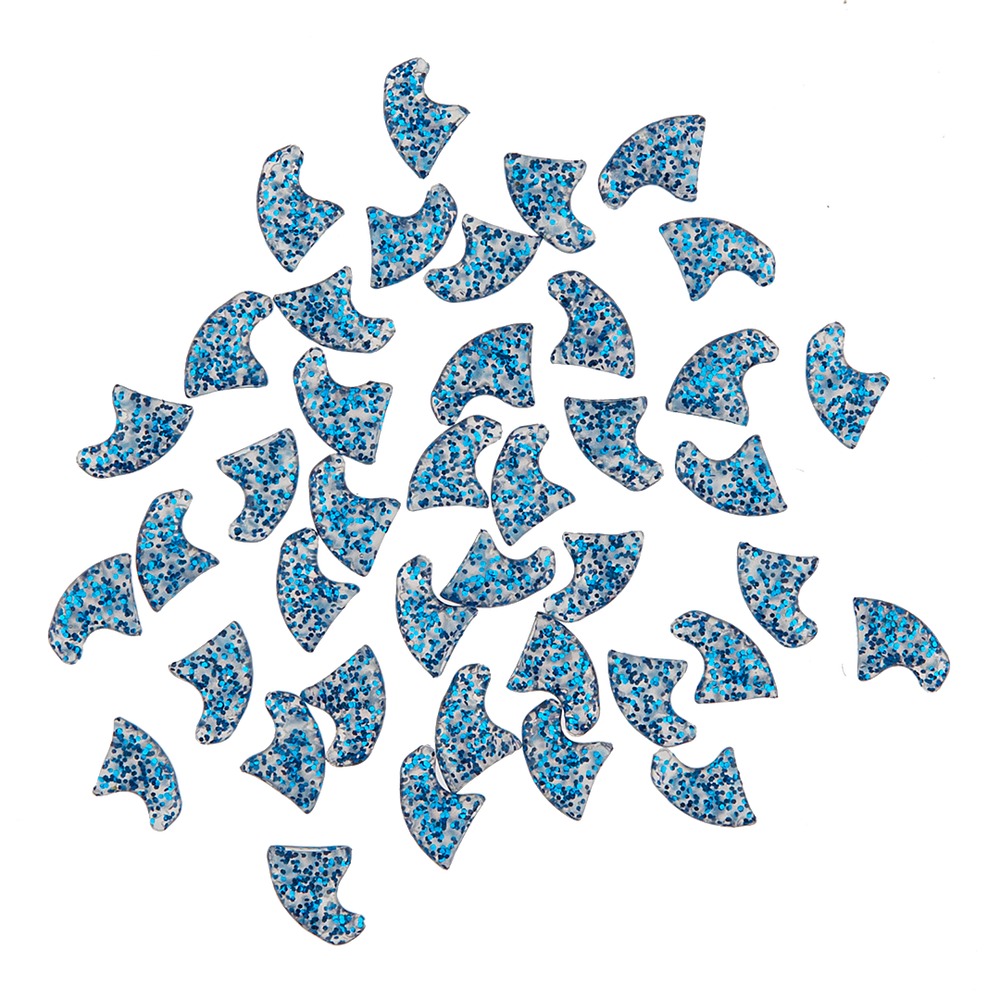 Blue Sparkle Feline Large Nail Caps by Soft Claws