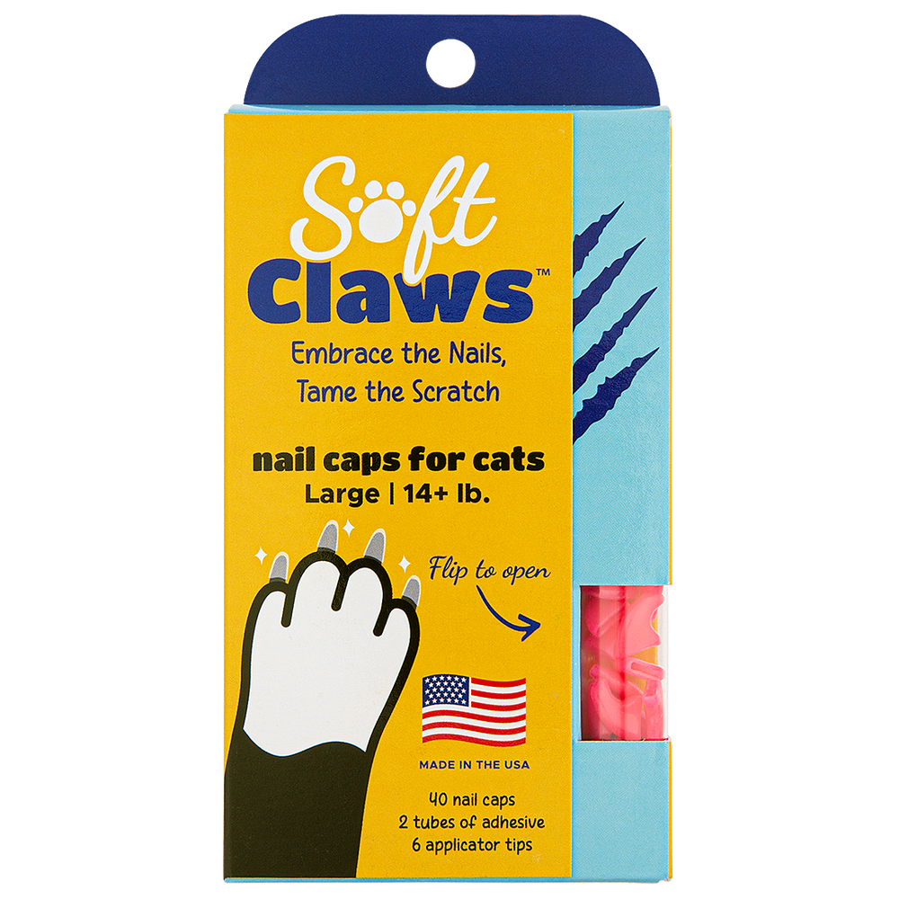 Pink Feline Large Nail Caps by Soft Claws