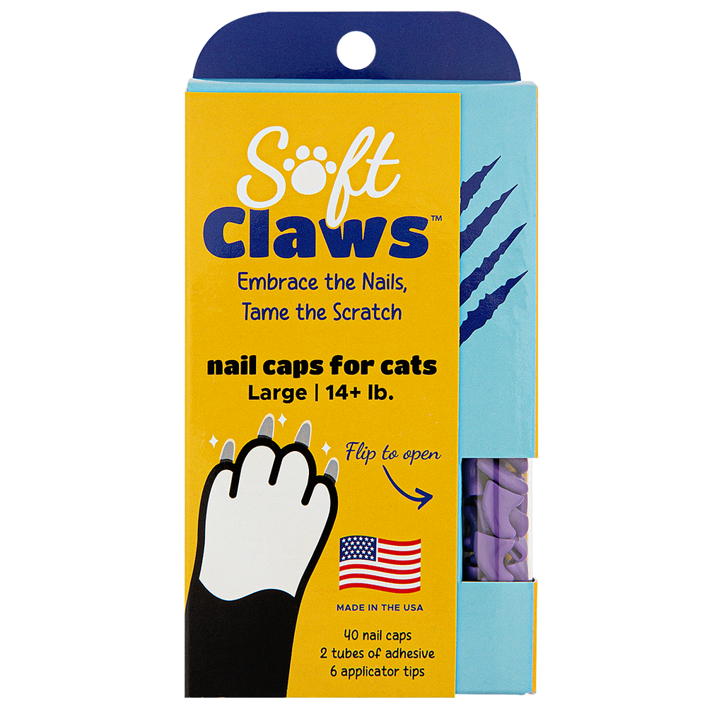 Purple Feline Large Nail Caps by Soft Claws