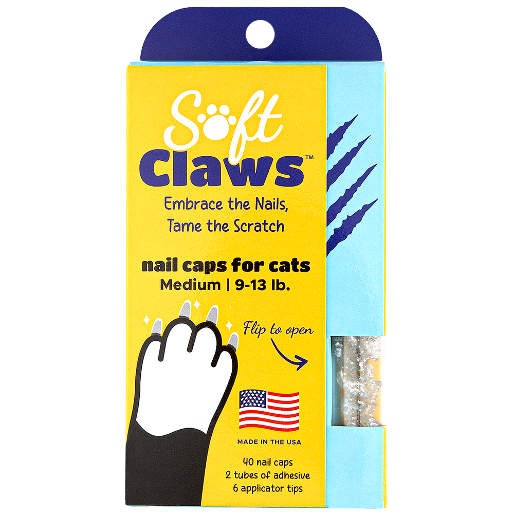 Silver Sparkle Feline Medium by Soft Claws