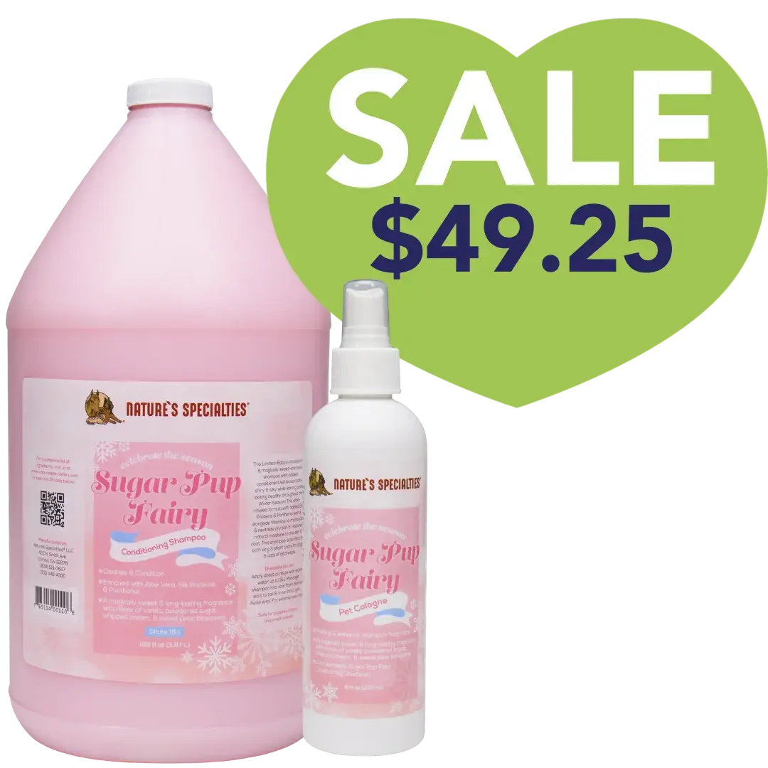 Sugar Pup Fairy Conditioning Shampoo Gallon and 8oz Cologne by Nature's Specialties