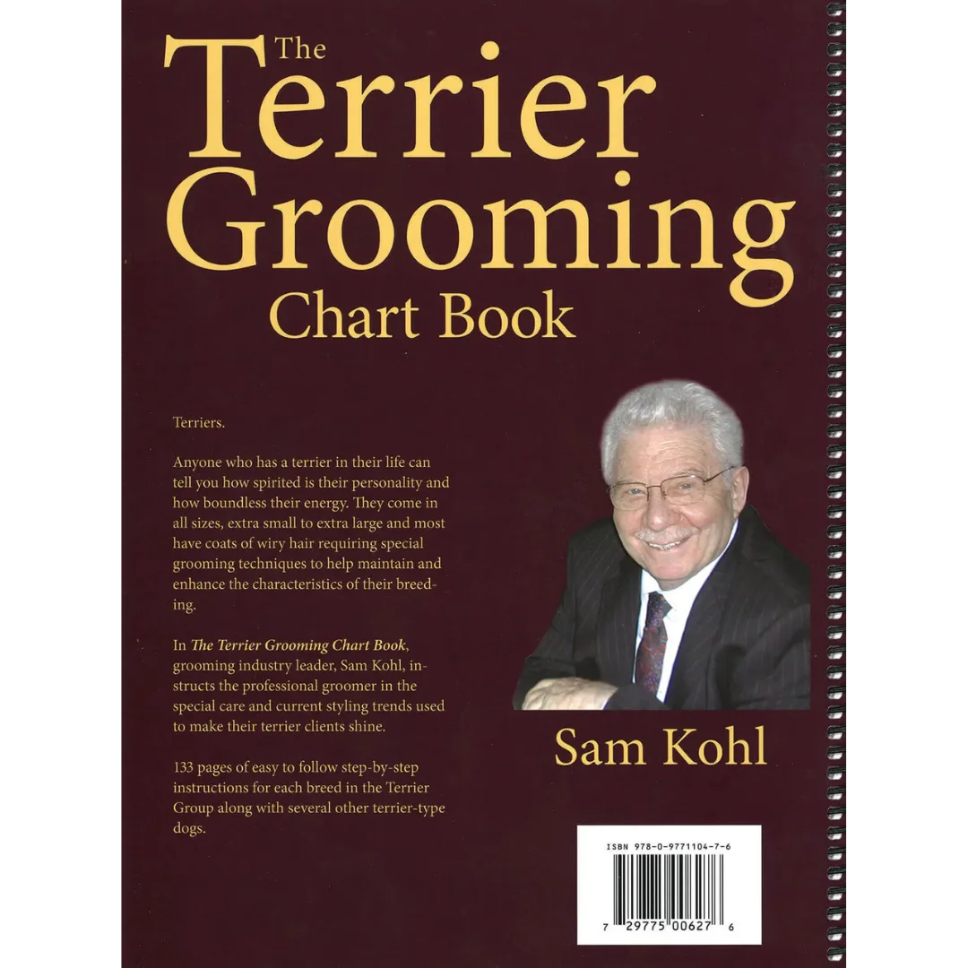 The Terrier Grooming Chart Book by Sam Kohl Large 9