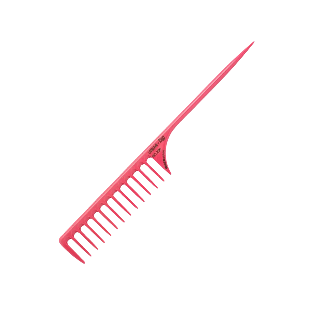 10" Rat Tail Comb #296 Pink by Utsumi
