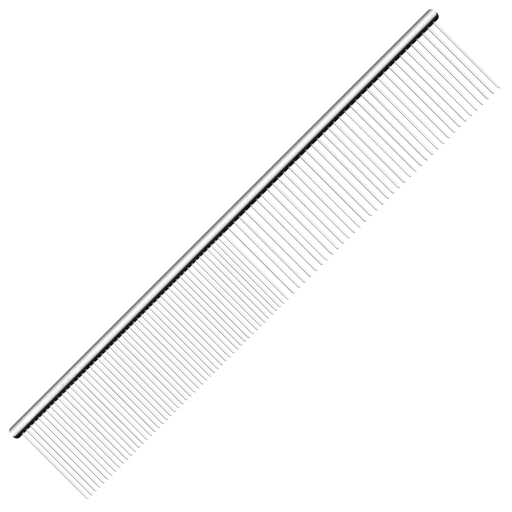 9" Half & Half Comb Silver by Utsumi