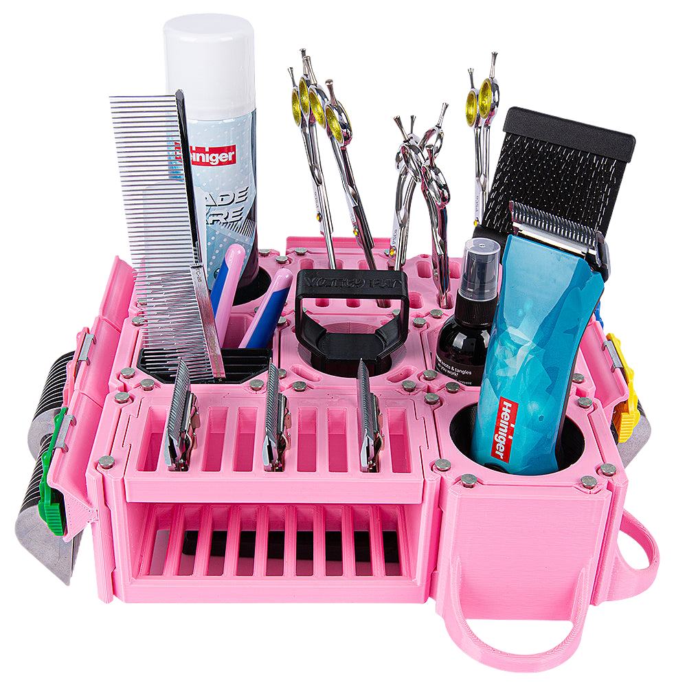 Custom Cube Tool Caddy Light Pink by Vanity Fur